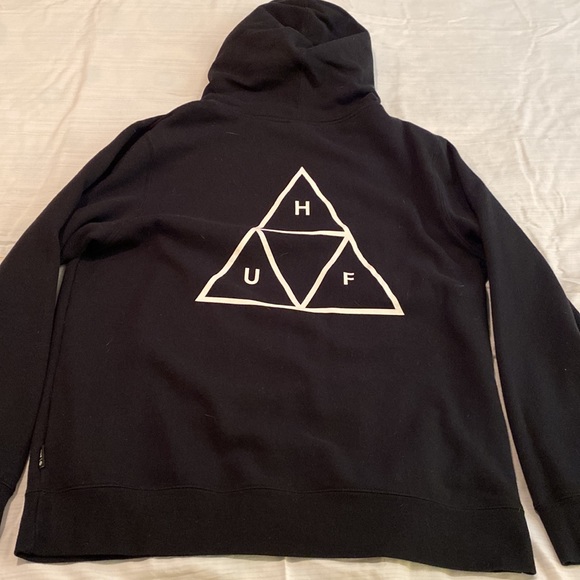 HUF Black Pull Over Hoodie Men’s XL - Picture 2 of 4